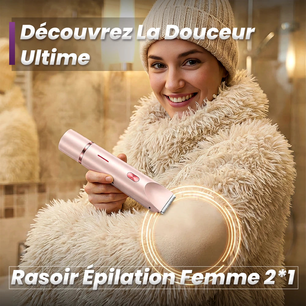 Rasoir électrique femme 2 en 1 - Ezofy